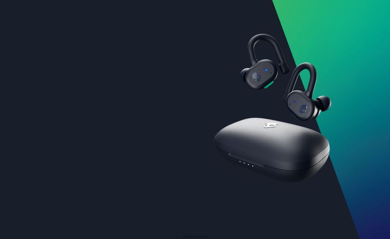 Täiendatavad tehnoloogiliselt turvaliselt sobivad push-aktiivsed tõelised juhtmevabad kõrvaklapid TP86D13 tumesinine/roheline Skullcandy