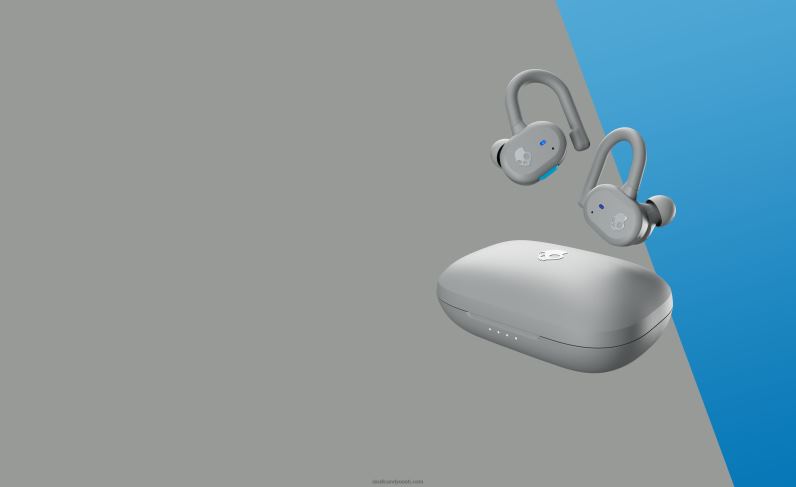 Täiendatavad tehnoloogiliselt turvaliselt sobivad push-aktiivsed tõelised juhtmevabad kõrvaklapid TP86D14 helehall/sinine Skullcandy