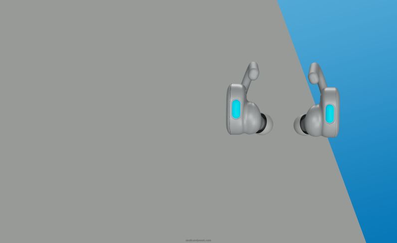 Täiendatavad tehnoloogiliselt turvaliselt sobivad push-aktiivsed tõelised juhtmevabad kõrvaklapid TP86D14 helehall/sinine Skullcandy