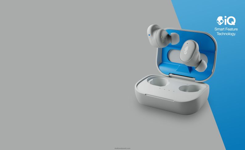 Täiendatud tehnilised esmaklassilised heli jahvatavad tõelised juhtmevabad kõrvaklapid TP86D10 helehall/sinine Skullcandy