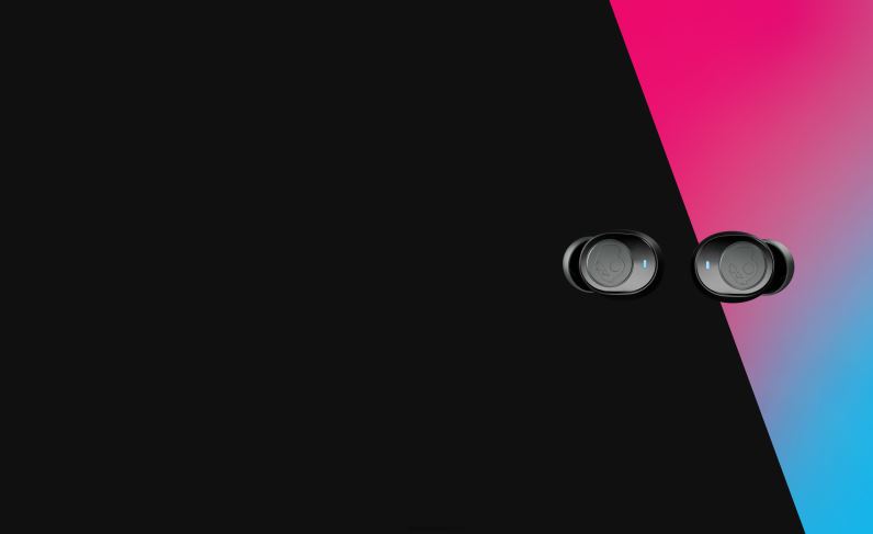 Täiesti juhtmevabad hädavajalikud noolega tõelised 2 juhtmevabad kõrvaklapid TP86D24 tõeline must Skullcandy