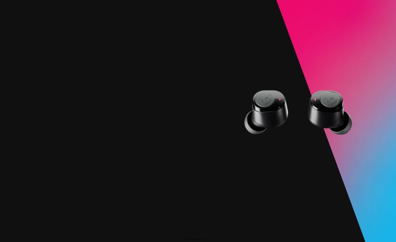 Täiesti juhtmevabad hädavajalikud noolega tõelised 2 juhtmevabad kõrvaklapid TP86D24 tõeline must Skullcandy