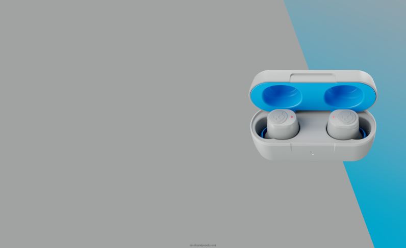 Täiesti juhtmevabad hädavajalikud noolega tõelised 2 juhtmevabad kõrvaklapid TP86D26 helehall/sinine Skullcandy