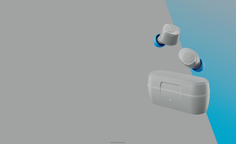 Täiesti juhtmevabad hädavajalikud noolega tõelised 2 juhtmevabad kõrvaklapid TP86D26 helehall/sinine Skullcandy