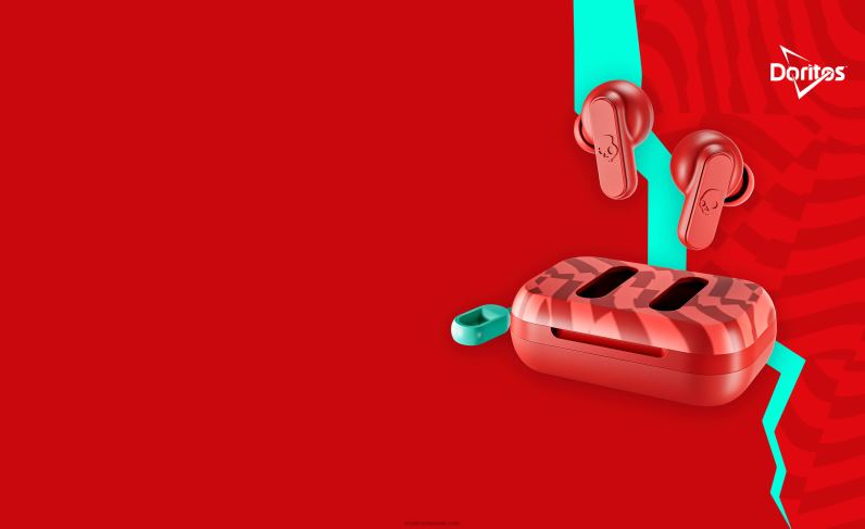 skullcandy x doritos peenraha 2 tõelist juhtmevaba kõrvaklappi TP86D3 doritos punane Skullcandy