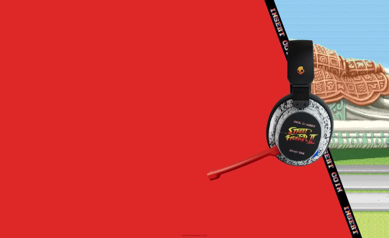 skullcandy x street fighter plyr mitmeplatvormiline juhtmevaba mängupeakomplekt TP86D69 tänavavõitleja Skullcandy
