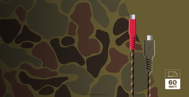 teie tee elektriliinini + põimitud laadimiskaabel TP86D43Skullcandy