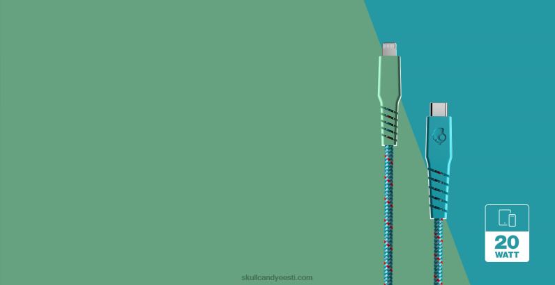 teie tee elektriliinini + põimitud laadimiskaabel TP86D46Skullcandy